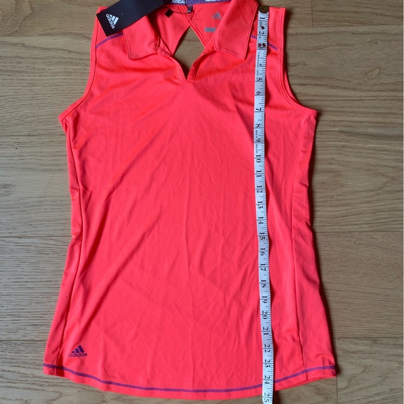 Adidas youth/kids sleeveless golf shirt, size 13-14 yrs/L, pink - Picture 8 of 11